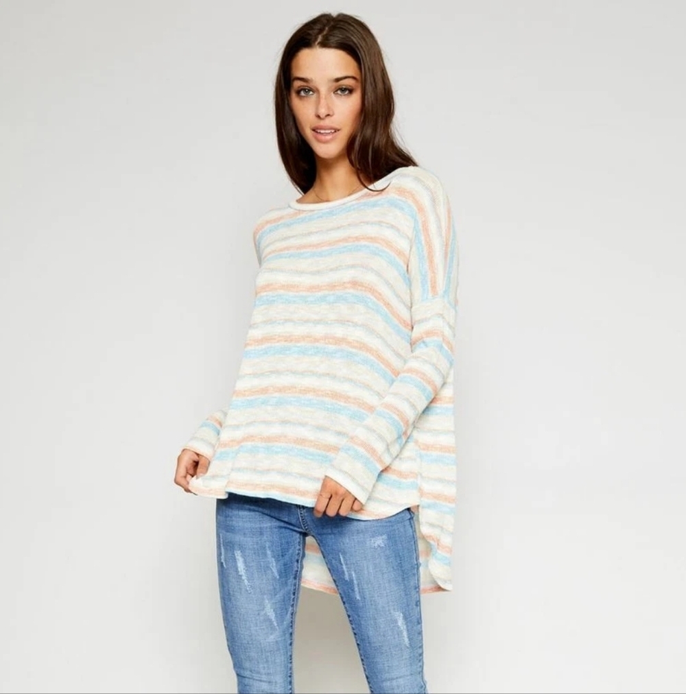 Sadie & Sage Striped Sweater Size M